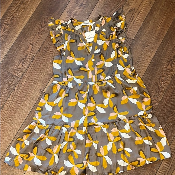 Mittoshop Floral Ruffle Sleeve Dress Small NWT - Picture 5 of 10